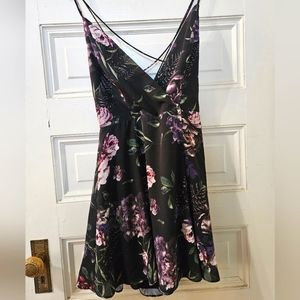 Dark Floral Cocktail Dress- Witchy vibes